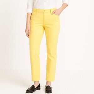 Talbots "Flawless Girlfriend" Straight Leg Ankle Jeans Yellow Size 12P